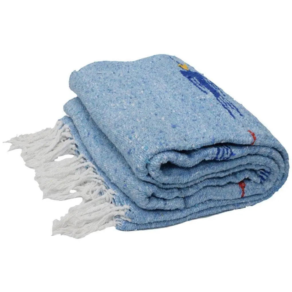 Sky Blue Baja Thunderbird Blanket West Path