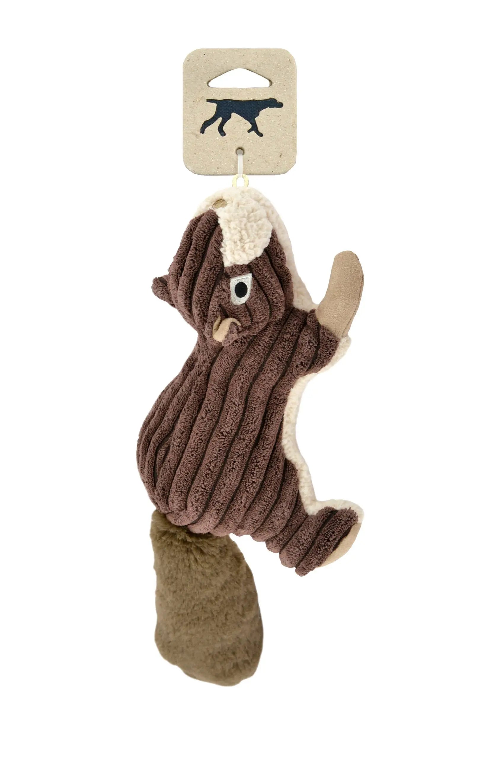 Plush Squirrel Squeaker Toy Tall Tails