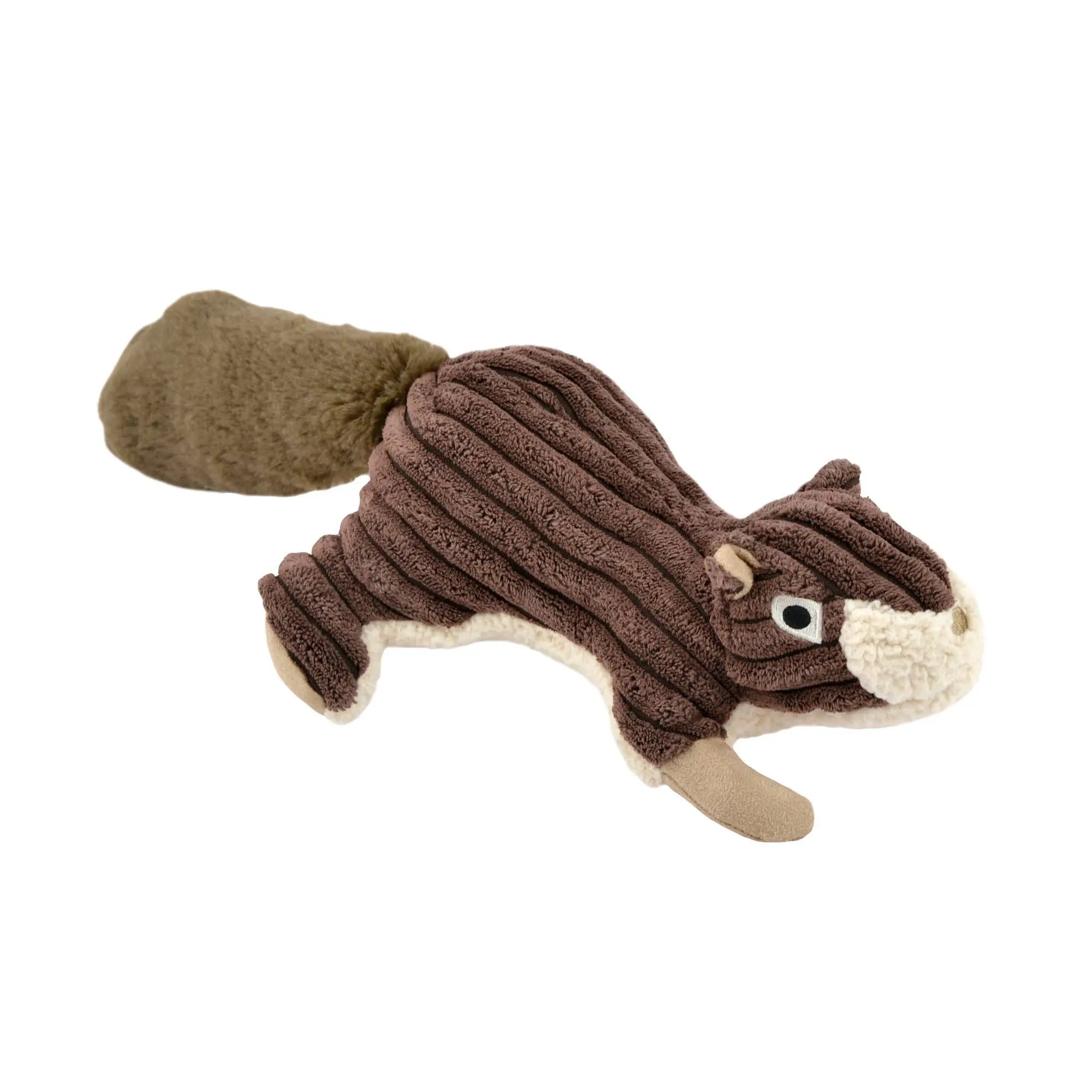 Plush Squirrel Squeaker Toy Tall Tails