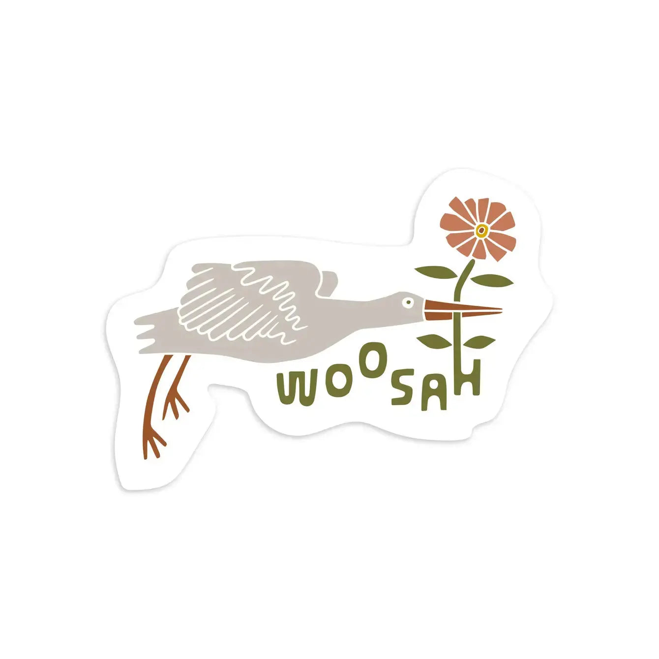 Bird Brain Sticker Woosah Outfitters