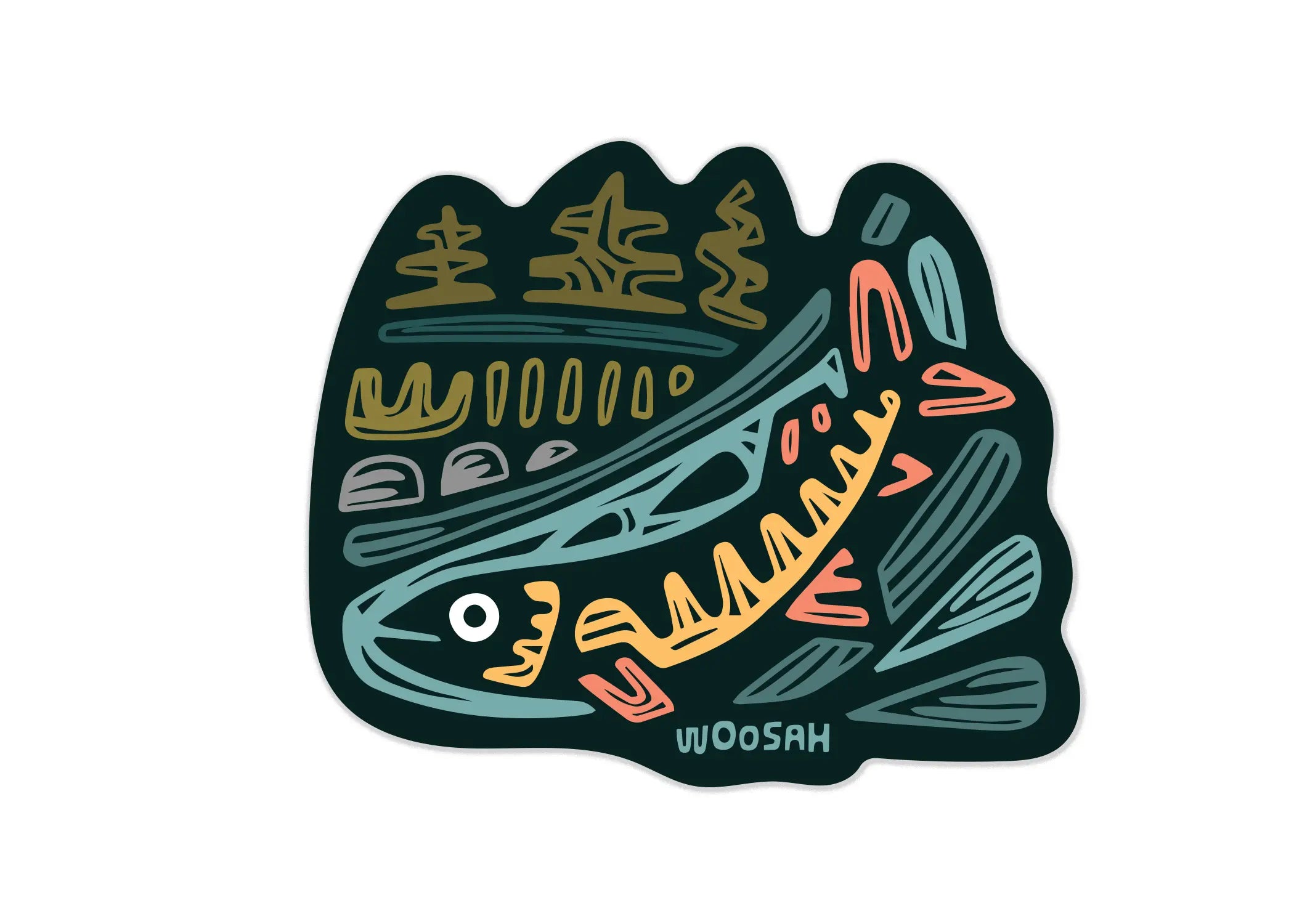 Musky Sticker Woosah Outfitters