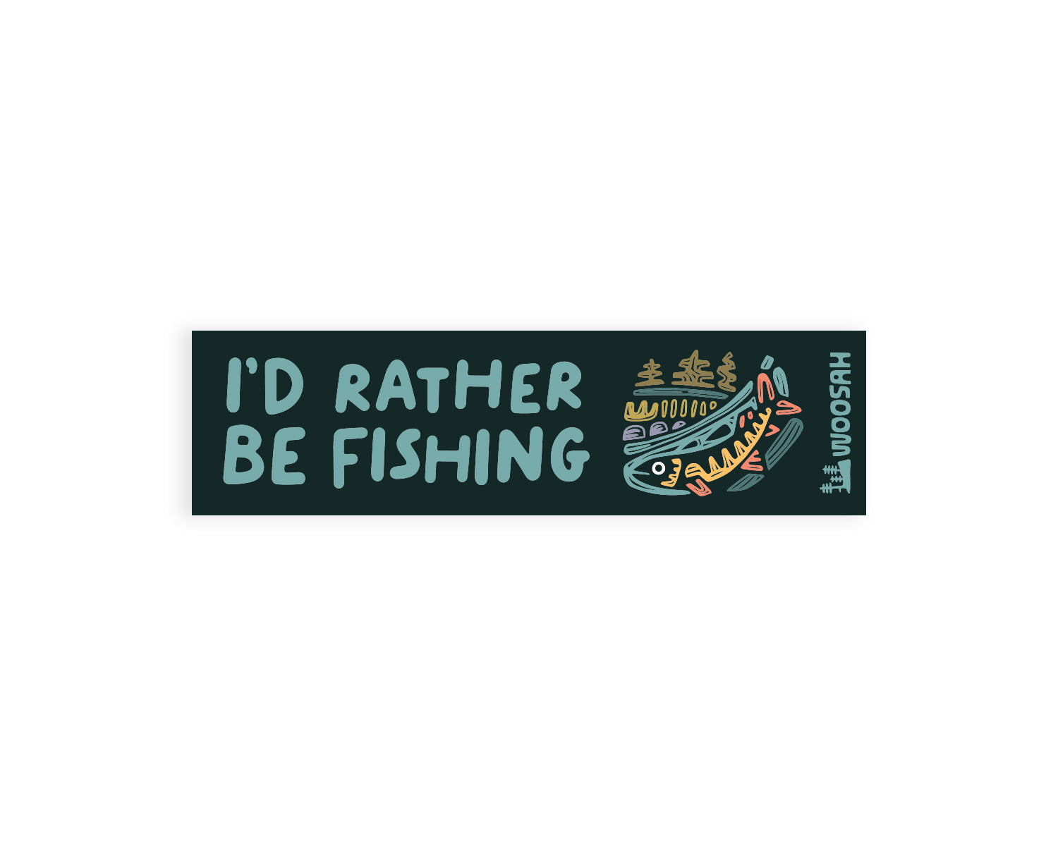 I'd Rather Be Fishing Magnet