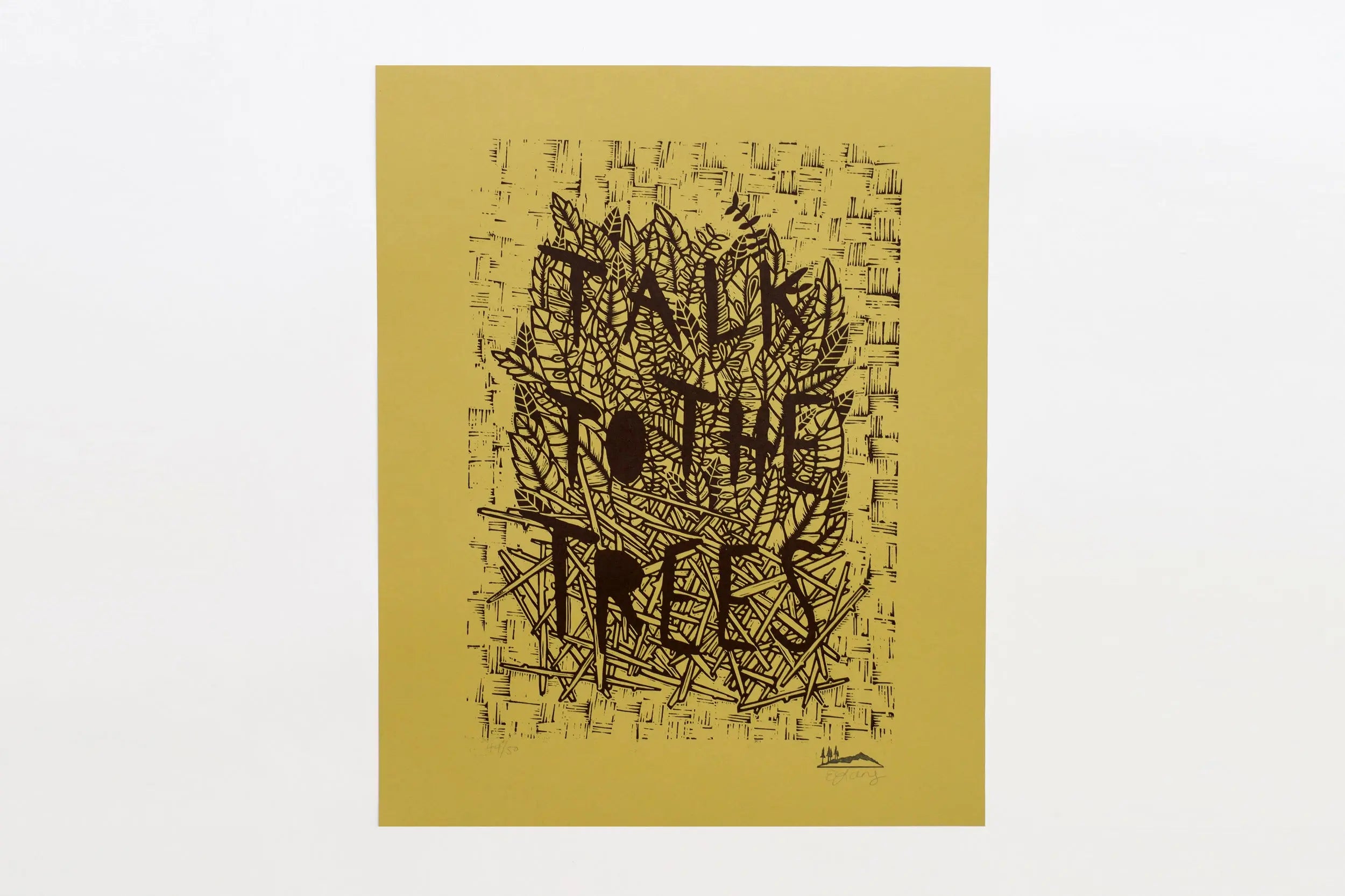 Talk To The Trees Woodcut Print Woosah Outfitters