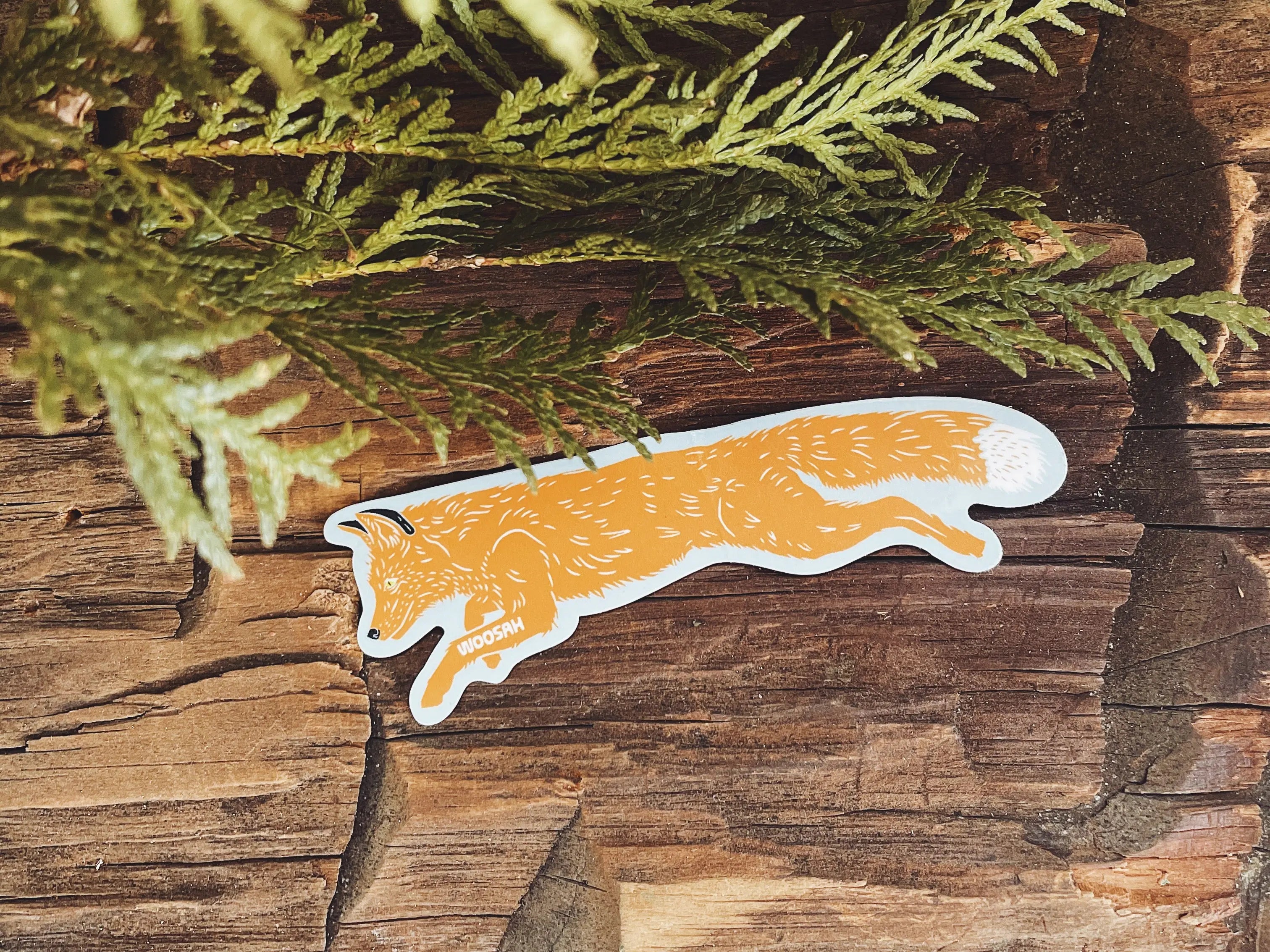 Red Fox Sticker Woosah Outfitters