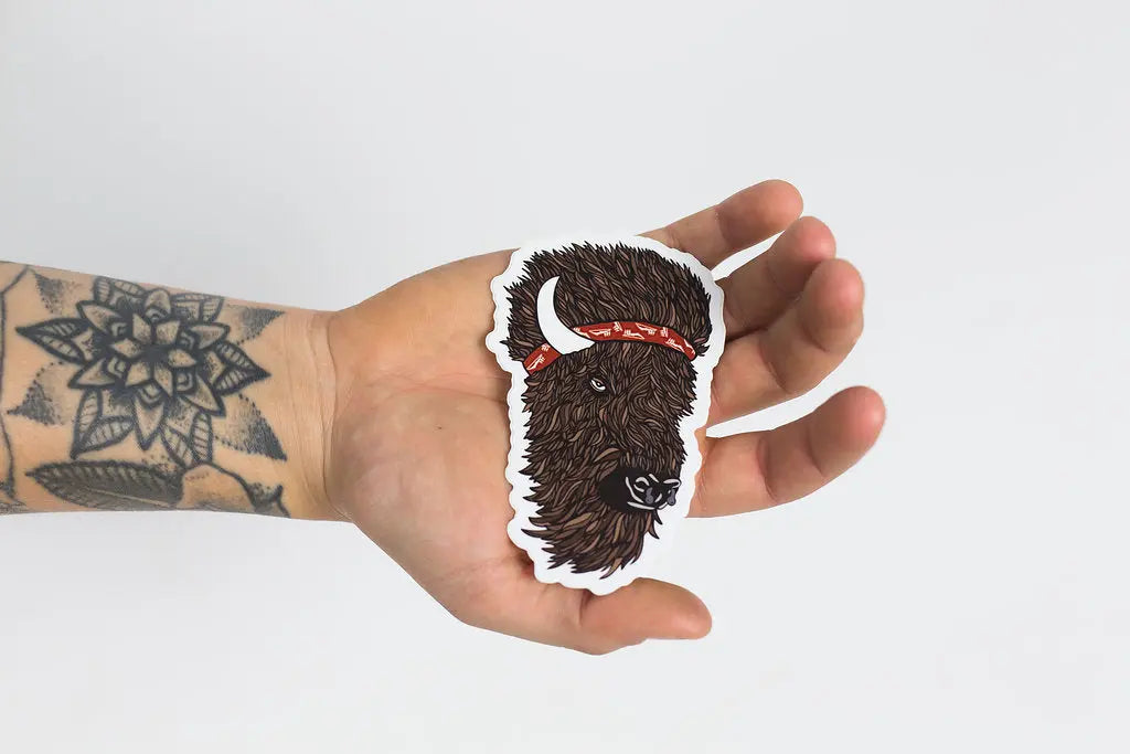 Bison Sticker Woosah Outfitters